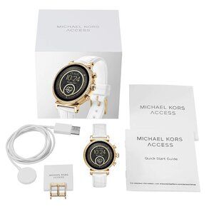 Michael Kors Access Sofie HR Touchscreen Smartwatch – White (MKT5067) – New